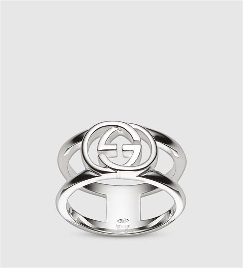 gucci wide ring with interlocking g